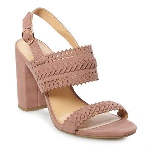 LC Lauren Conrad Block Heel Sandals